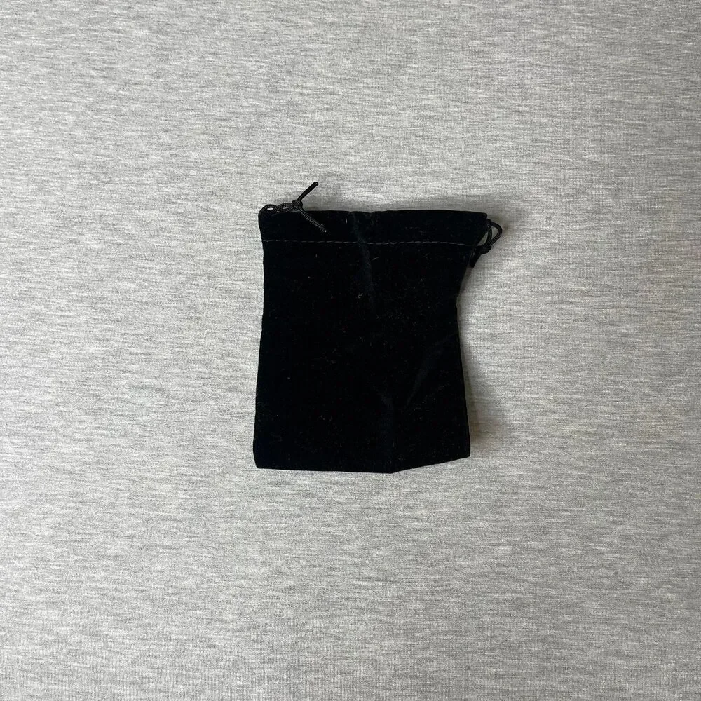Solid Black Velour Gift Dust Bag 4” x 3.5”